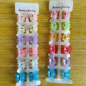 Butterfly hair clip set